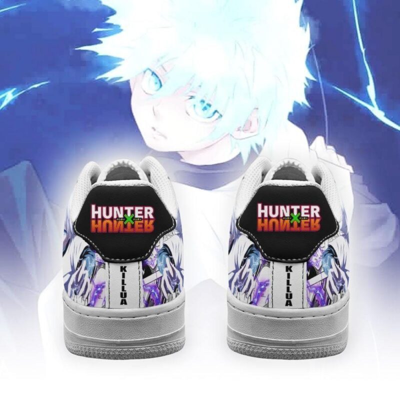 Killua Sneakers Custom Hunter X Hunter Anime Shoes Fan Air Force 1 Sneakers 2