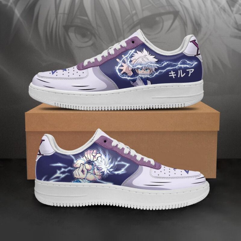Killua Zoldyck Air Force 1 Sneakers Custom Hunter X Hunter Anime Shoes