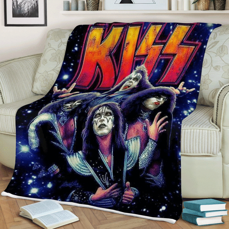 Kiss Band Gift For Fan Comfy Sofa Throw Blanket Gift