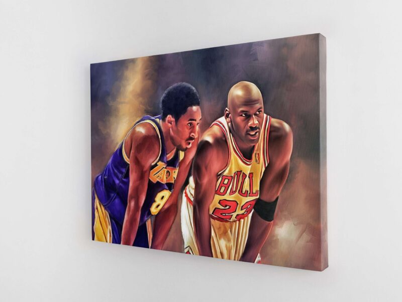 Kobe Bryant Canvas Michael Jordan Canvas Print Kobe Bryant Poster Michael Jordan Poster Basketball Gifts Christmas Gift Home Decor 1 scaled