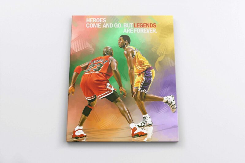 Kobe Bryant Canvas Michael Jordan Canvas Print Kobe Bryant Poster Michael Jordan Poster Basketball Gifts Kobe Bryant Home Decor 1 1 scaled