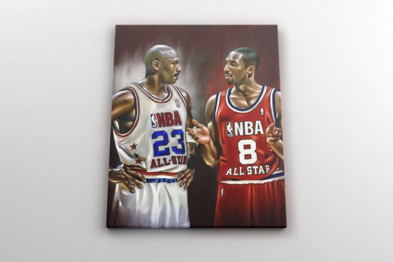 Kobe Bryant Canvas Michael Jordan Canvas Print Kobe Bryant Poster Michael Jordan Poster Basketball Gifts Kobe Bryant Home Decor 1 2 scaled
