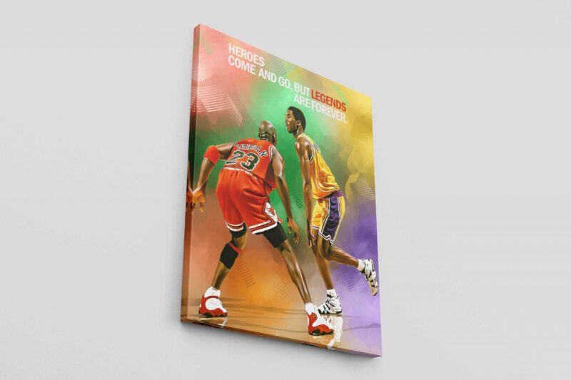 Kobe Bryant Canvas Michael Jordan Canvas Print Kobe Bryant Poster Michael Jordan Poster Basketball Gifts Kobe Bryant Home Decor 2 1 scaled