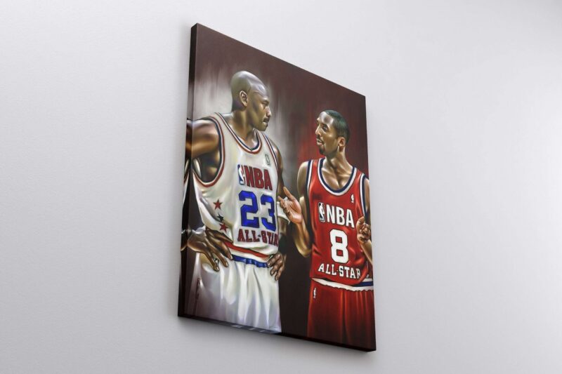Kobe Bryant Canvas Michael Jordan Canvas Print Kobe Bryant Poster Michael Jordan Poster Basketball Gifts Kobe Bryant Home Decor 2 2 scaled