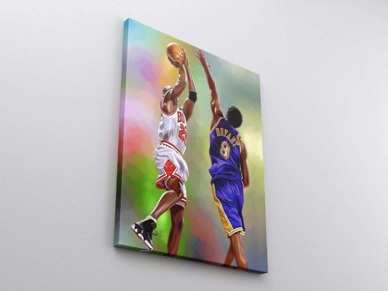 Kobe Bryant Canvas Michael Jordan Canvas Print Kobe Bryant Poster Michael Jordan Poster Basketball Gifts Kobe Bryant Home Decor 2 scaled
