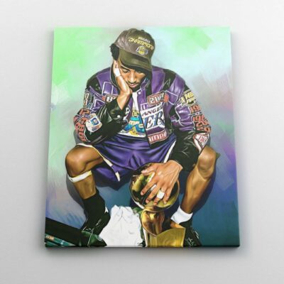 Kobe Bryant Canvas Print Basketball Poster Wall Art Home Decor Lakers Fan Gift For Him Boys Room Decor NBA Championship 3 1 scaled
