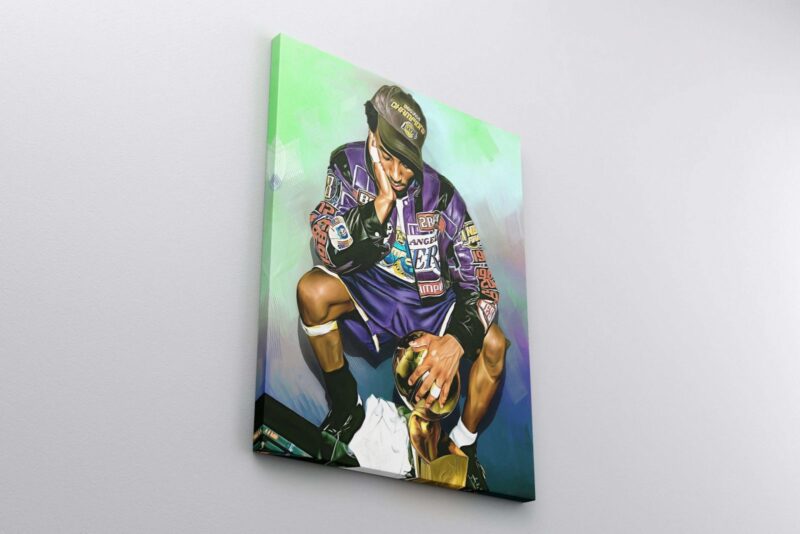 Kobe Bryant Canvas Print Basketball Poster Wall Art Home Decor Lakers Fan Gift For Him Boys Room Decor NBA Championship 3 2 scaled