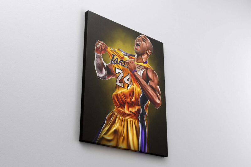 Kobe Bryant Canvas Print Basketball Poster Wall Art Home Decor Lakers Fan Gift For Him Boys Room Decor NBA Poster 2 scaled