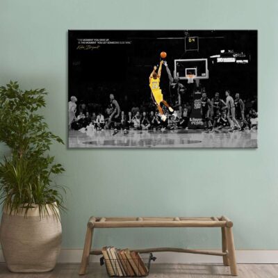 Kobe Bryant Motivation Canvas, Mamba Mentality Wall Art, Basketball Quote Wall Decor Lakers 24 Black Mamba 3 Kobe Bryant Motivation Canvas Mamba Mentality Wall Art Basketball Quote Wall Decor Lakers 24 Black Mamba 3