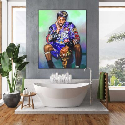 Kobe Bryant Poster Basketball Poster Basketball Art Basketball Mom Poster Canvas Wall Decor Los Angeles Lakers Fan Gift NBA Championship 1 scaled