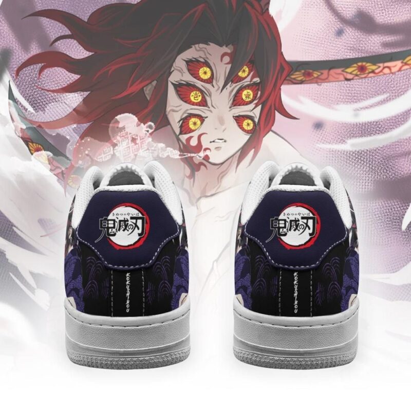 Kokushibou Sneakers Custom Demon Slayer Anime Shoes Fan Air Force 1 Sneakers 2
