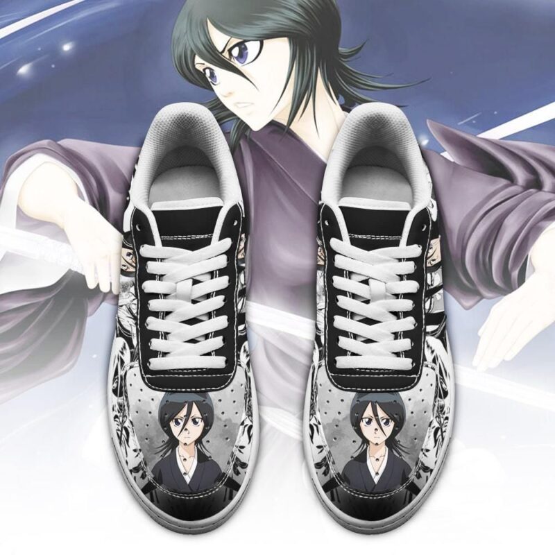 Kuchiki Rukia Sneakers Bleach Anime Shoes Fan Gift Idea Air Force 1 Sneakers 1