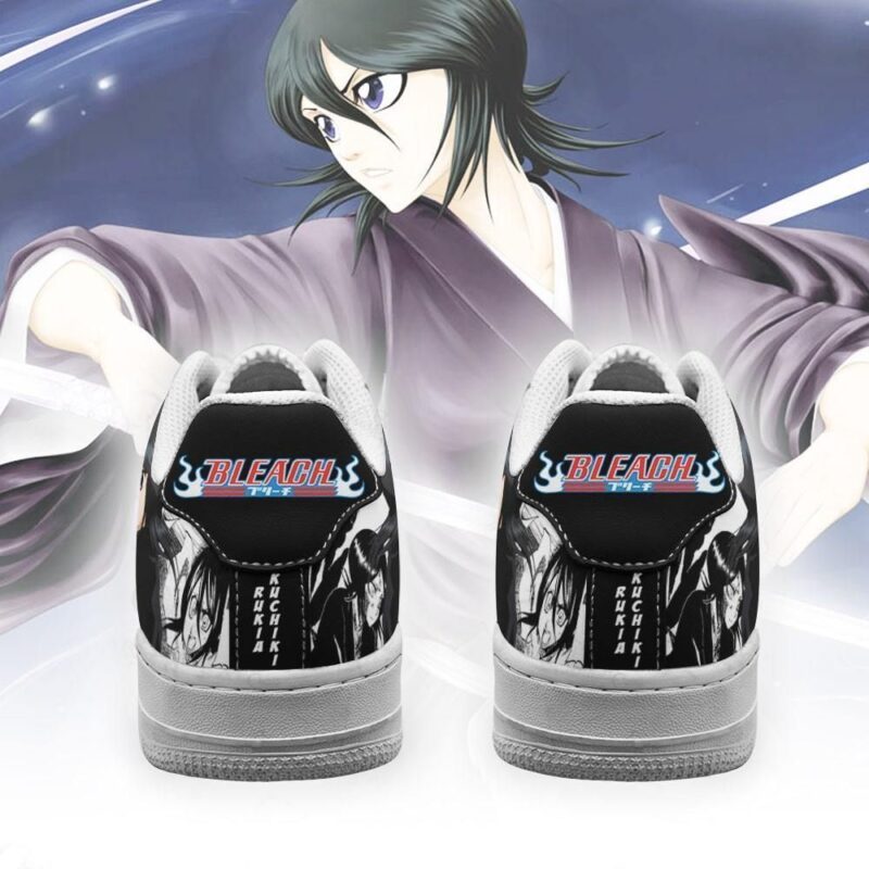 Kuchiki Rukia Sneakers Bleach Anime Shoes Fan Gift Idea Air Force 1 Sneakers 2
