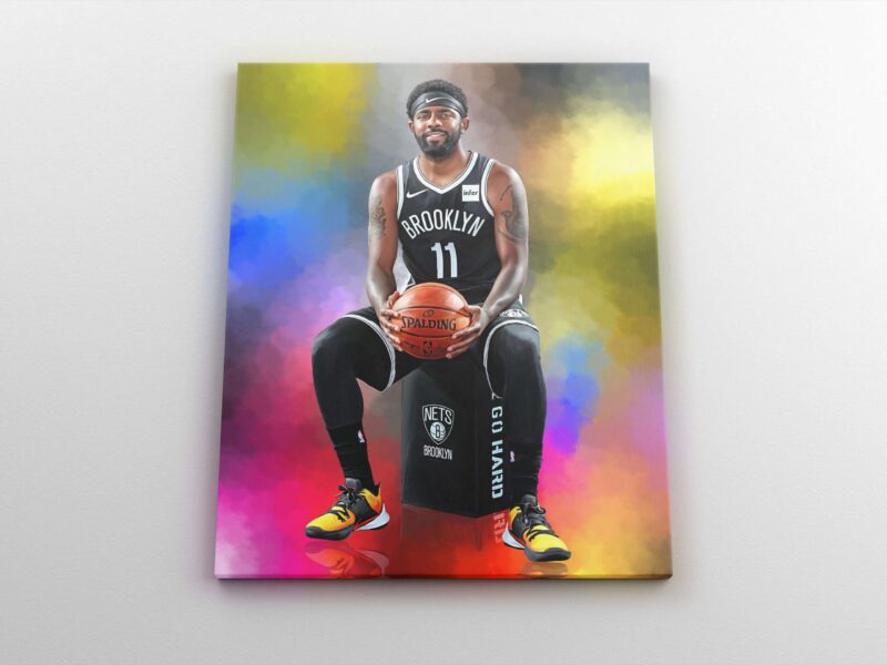 Kyrie Irving Canvas Kyrie Irving Brooklyn Nets Poster Basketball Gift Sports Print Wall Art Wall Decor Kids Room Decor Gift For Him 1 scaled