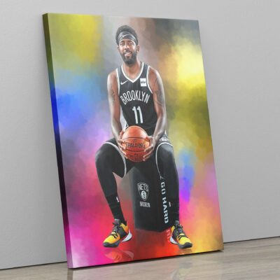 Kyrie Irving Canvas Kyrie Irving Brooklyn Nets Poster Basketball Gift Sports Print Wall Art Wall Decor Kids Room Decor Gift For Him