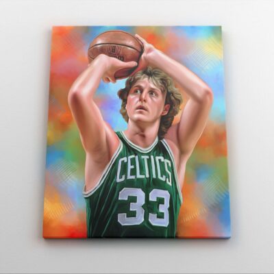 Larry Bird Canvas Print Larry Bird Poster Print Boston Celtics Sport Art Print Canvas Wall Art Basketball Wall Art Gift Kids Decor 1