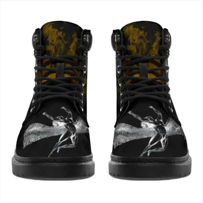 Led Zeppelin Boots Mixed Jack Skellington Rock Band, Working Boots Leather Boots Timber Motorcycle Boots 2 Led Zeppelin Boots Mixed Jack Skellington Rock Band Working Boots Leather Boots Timber Motorcycle Boots 2