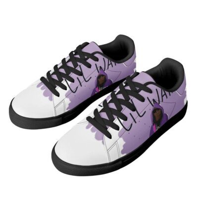 Lil Wayne Low Top Leather Stan Smith Shoes SST1285 3 Lil Wayne Low Top Leather Skate Shoes Tennis Shoes Sneaker For Fans 3