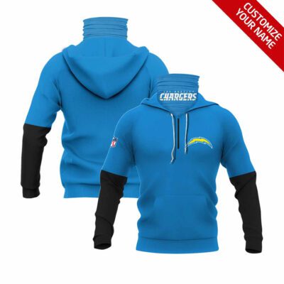Los Angeles Chargers Nfl American Football 3D Powder Blue Jersey Style Gift For Chargers Fans Gaiter Hoodie GH0775