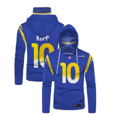 Los Angeles Rams Cooper Kupp 10 Nfl 3D Blue Jersey Gift For Rams Fans Gaiter Hoodie GH0890