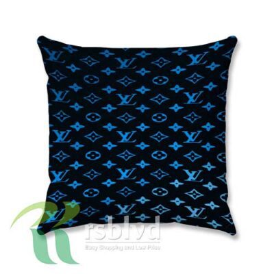 Louis Vuitton Blue Wallpaper Custom Pillow Case Cover