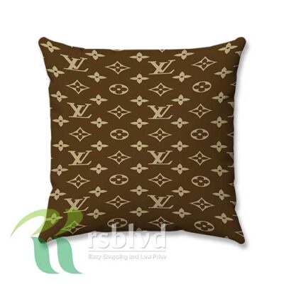 Louis Vuitton Wallpaper Brown Custom Pillow Case Cover