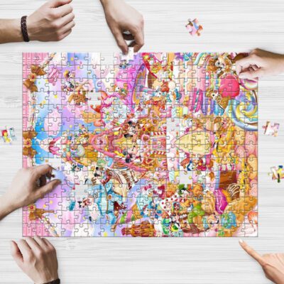 Lovely Mickey And Friends Birthday Party Puzzle Game, Disney Fan Gift, Disney Gift 2 Disney Gift