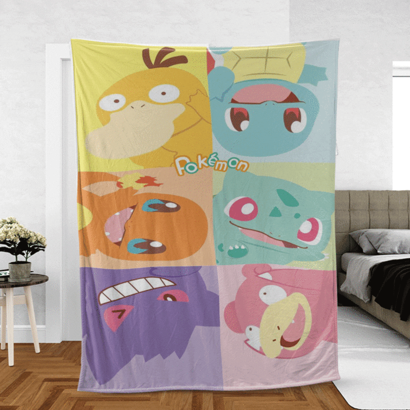 Lovely Monster Pokemon Christmas Gift Comfy Sofa Throw Blanket Gift 1