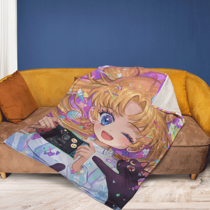 Lovely Sailor Moon TV Show Christmas Gifts Lover Sailor Moon Gift For Fans Comfy Sofa Throw Blanket Gift 2
