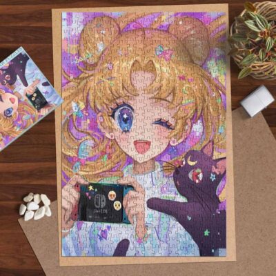Lovely Sailor Moon TV Shows Lover Jigsaw Puzzle Game,Lovely Sailor Moon TV Show Fan Gift, Sailor Moon 1 Lovely Sailor Moon TV Show Fan Gift
