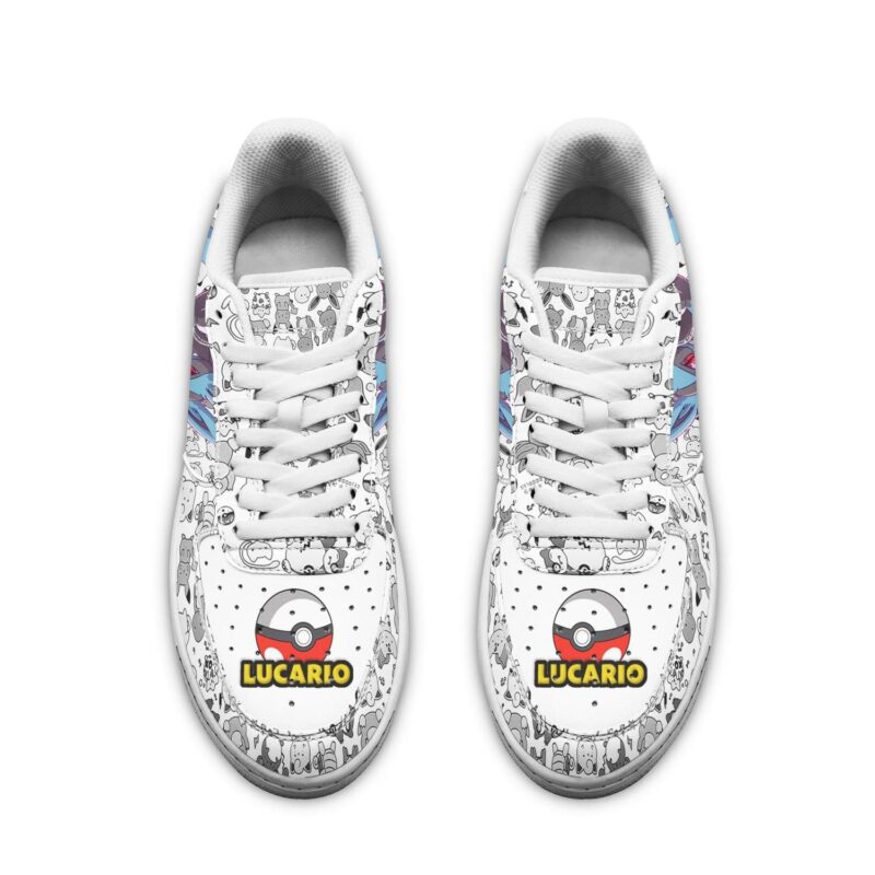Lucario Sneakers Pokemon Shoes Fan Gift Idea Air Force 1 Sneakers 1