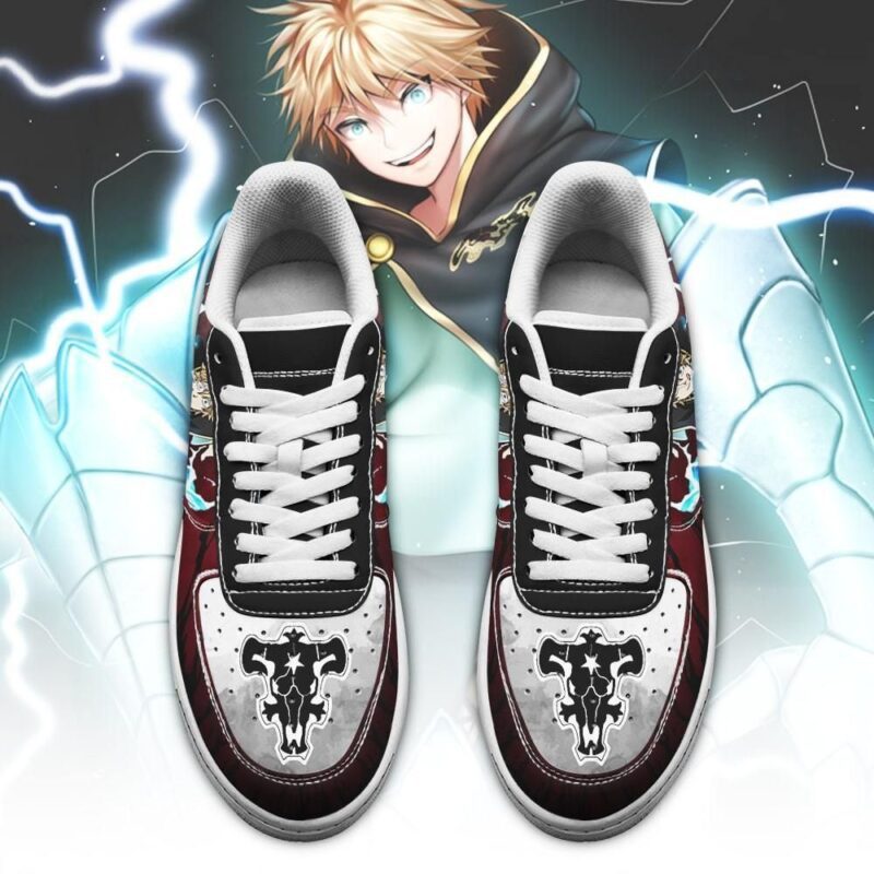 Luck Voltia Sneakers Black Bull Knight Black Clover Anime Shoes Air Force 1 Sneakers 1
