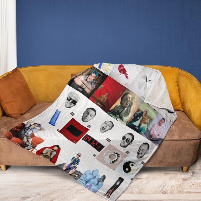 Mac Miller Gift For Fan Comfy Sofa Throw Blanket Gift
