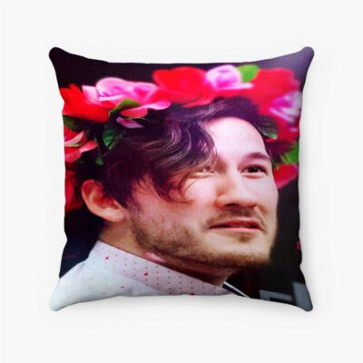 Markiplier Art Custom Pillow Case Spun Polyester Suede Square Pillow Cover