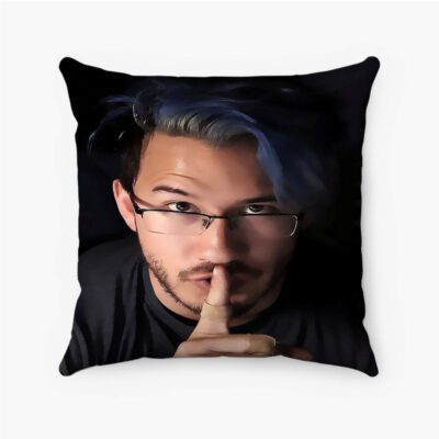 Markiplier Quiet Custom Pillow Case Spun Polyester Suede Square Pillow Cover
