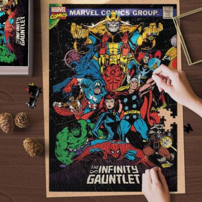Marvel Comics Group The Infinity Gauntlet Movie Gifts Lover Jigsaw Puzzle Game,Marvel Avengers Infinity War Fan Gift, Marvel Avengers Infinity War 2 Marvel Avengers Infinity War