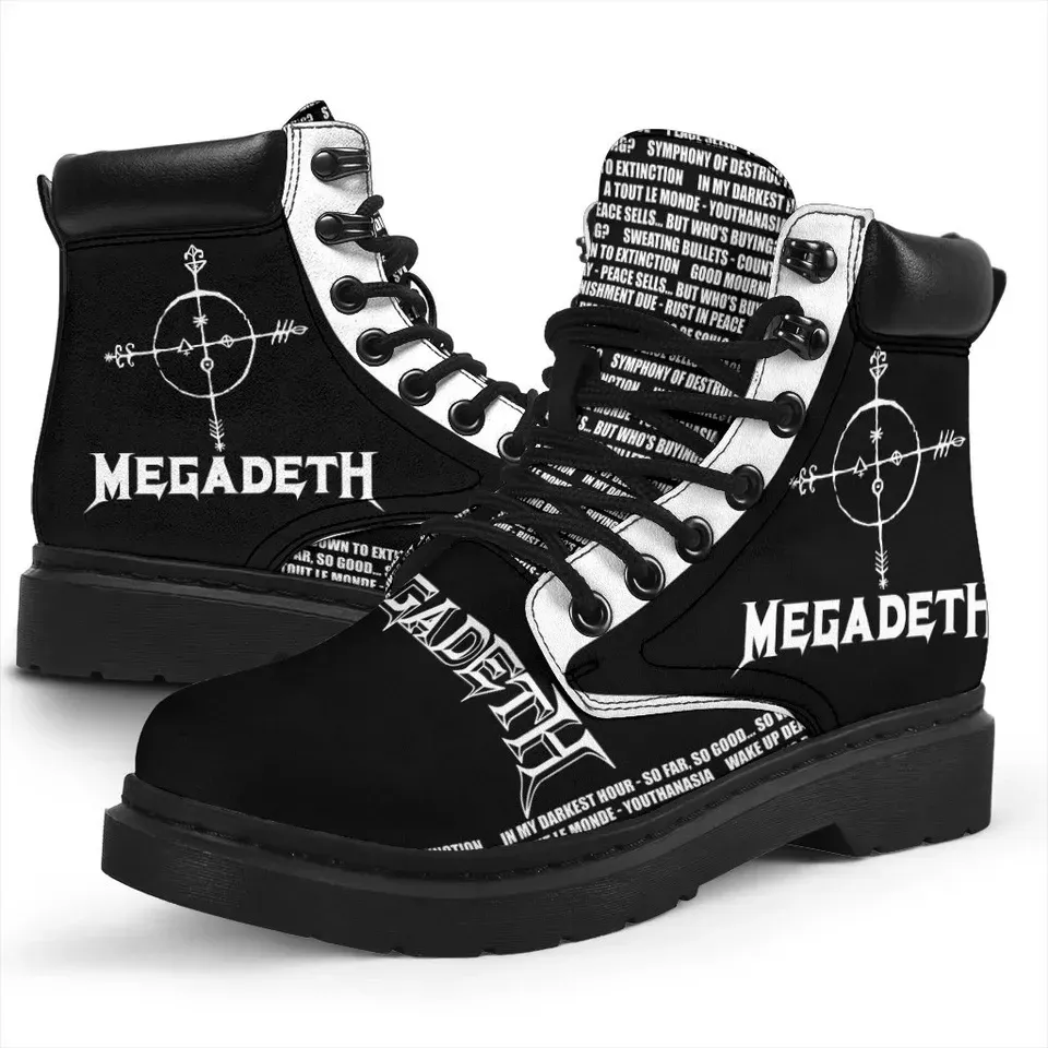 Megadeath-Boots-Shoes-Amazing-For-Music-Fan-Working-Boots-Leather-Boots-Timber-Motorcycle-Boots-2 Megadeath Boots Shoes Amazing For Music Fan Working Boots Leather Boots Timber Motorcycle Boots 2