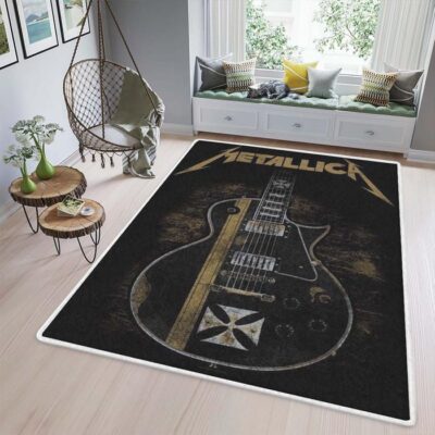 Metallica Rock Band Area Rug Living Room