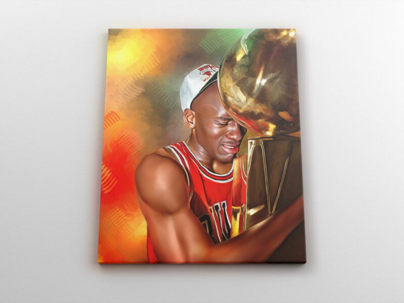Michael Jordan Canvas Print Michael Jordan Poster Print Chicago Bulls Sports Art NBA Wall Art Basketball Home Decor Gifts Kids Room 1