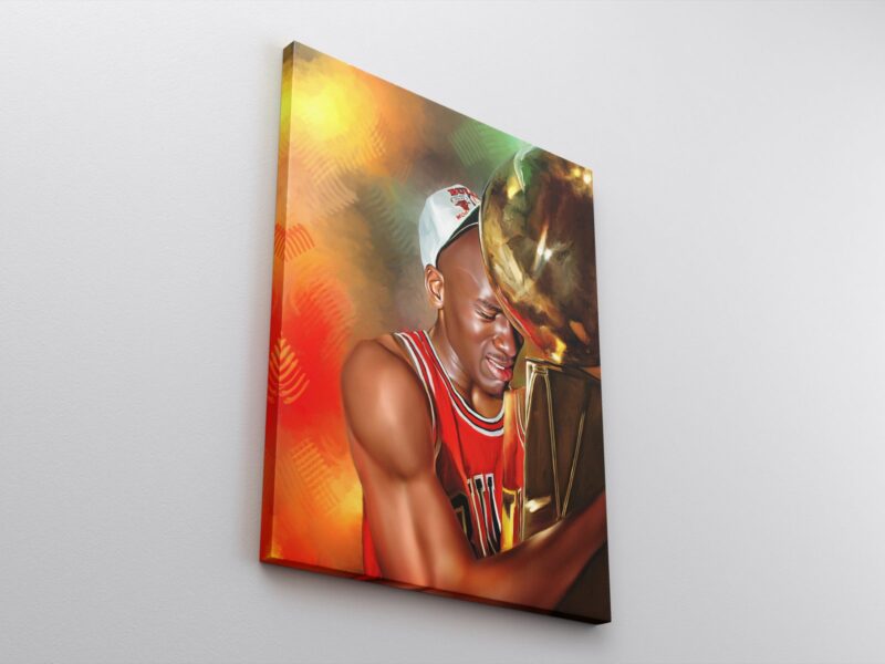 Michael Jordan Canvas Print Michael Jordan Poster Print Chicago Bulls Sports Art NBA Wall Art Basketball Home Decor Gifts Kids Room 2