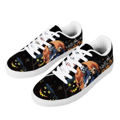 Michael Myers Halloween Low Top Leather Stan Smith Shoes SST1304 3 Michael Myers Halloween Low Top Leather Skate Shoes Tennis Shoes Sneaker For Fans 3