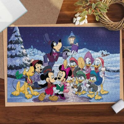 Mickey And Friends Christmas Eve Disney Gifts Lover Jigsaw Puzzle Game,Mickey And Friends Fans Gift 1 Mickey And Friends Fans Gift