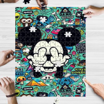 Mickey Mouse Jigsaw Puzzle Game, Funny Mickey Fan Gift, Disney Fan Gift 1 Funny Mickey Fan Gift
