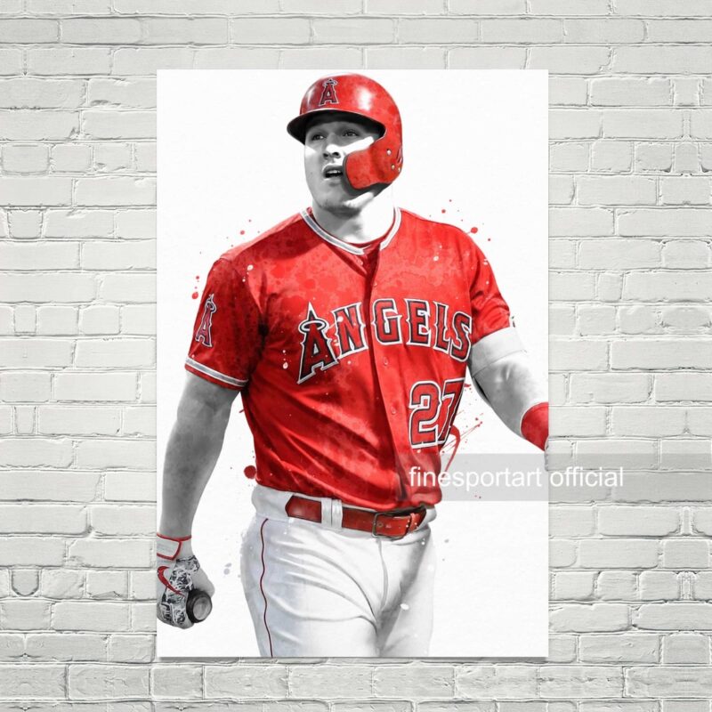 Mike Trout Los Angeles Poster