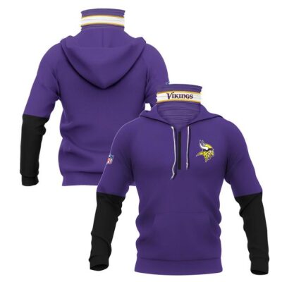 Minnesota Vikings Nfl Super Bowl Champions Purple Jersey Style Gift For Football And Vikings Fans Gaiter Hoodie GH0875
