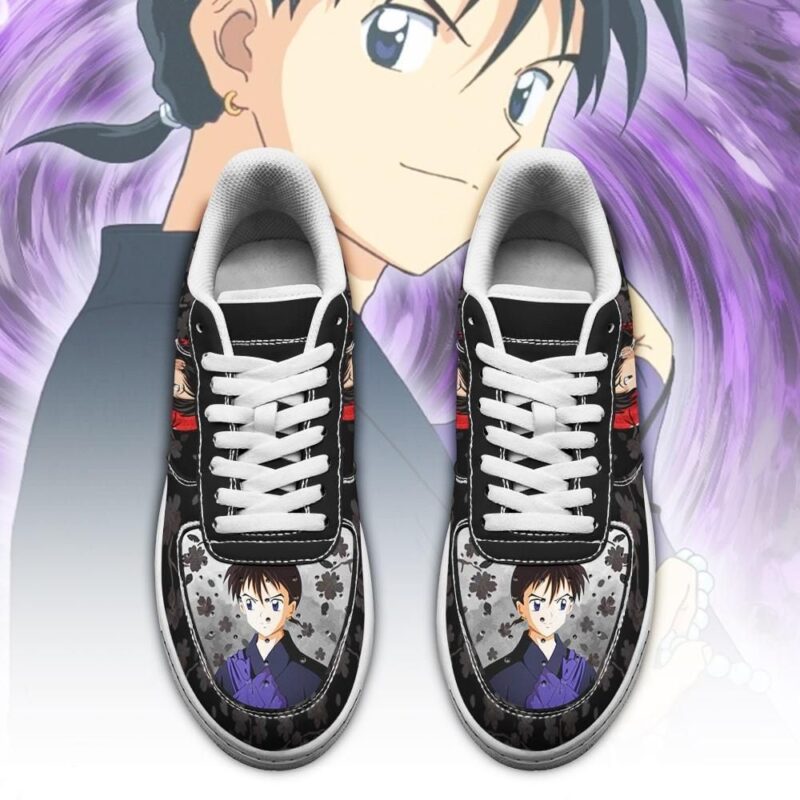 Miroku Sneakers Inuyasha Anime Shoes Fan Gift Idea Air Force 1 Sneakers 1