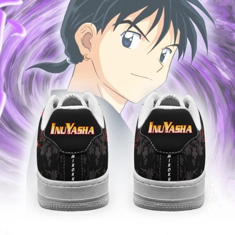 Miroku Sneakers Inuyasha Anime Shoes Fan Gift Idea Air Force 1 Sneakers 2