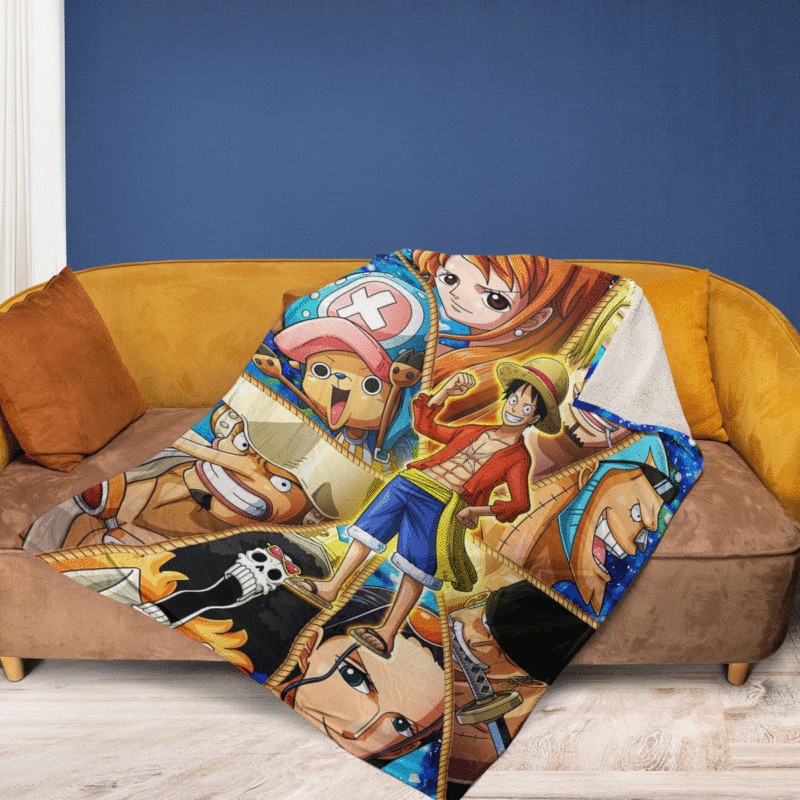 Monkey D. Luffy One Piece Manga Christmas GiftOne Piece Gift For Fan Comfy Sofa Throw Blanket Gift 2