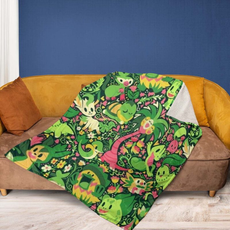 Monster Pokemon Cartoon 123 Christmas GiftPokemon Gift For Fan Comfy Sofa Throw Blanket Gift 2