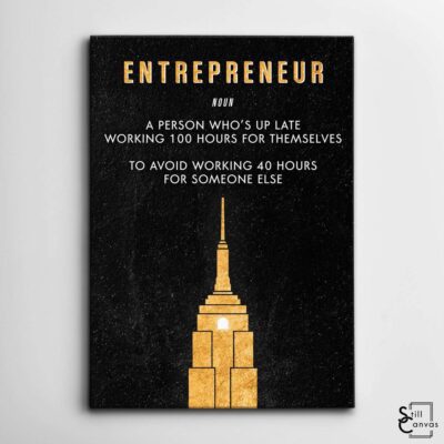 Motivational Canvas Art - Entrepreneur Empire State Gold Quote Inspirational Wall Art Framed Canvas Poster Print 2 Motivational Canvas Art Entrepreneur Empire State Gold Quote Inspirational Wall Art Framed Canvas Poster Print 2